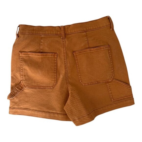 Wonderly Burnt Orange High-Rise Shorts Size 4 - 4" Inseam - Picture 2 of 3